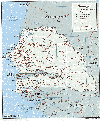 Detailed map of Senegal